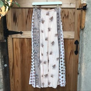 Free People Technicolor Long Floral Skirt Size 6